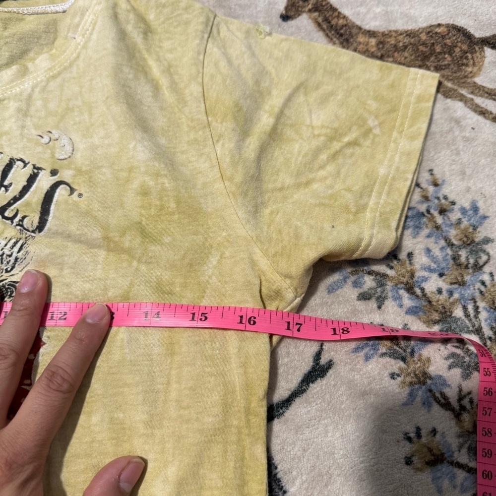 Jack Daniel’s whiskey Tie dye Yellow Cotton T-Shirt XL - Picture 3 of 6